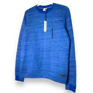 NWT Blue Industry Men’s Long Sleeve Sweatshirt Blue Kobalt Casual Commute Travel
